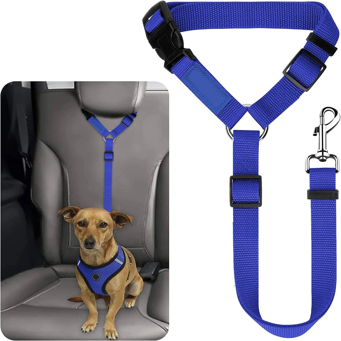 Adjustable Pet Travel Harness: Secure Seat Belt Restraint for Dogs and Cats in Cars - Home Fads 