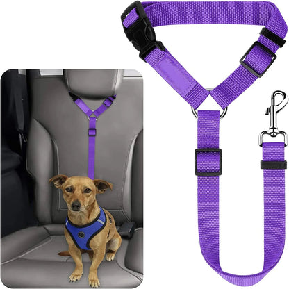 Adjustable Pet Travel Harness: Secure Seat Belt Restraint for Dogs and Cats in Cars - Home Fads 