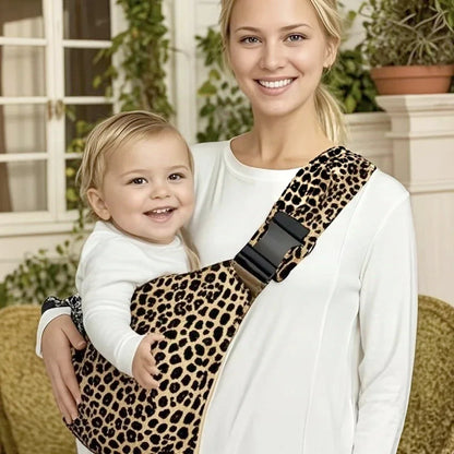 Adjustable Baby Sling Carrier – Portable Cotton Wrap for Infants & Toddlers with Padded Shoulder Strap and Safety Buckles - Home Fads