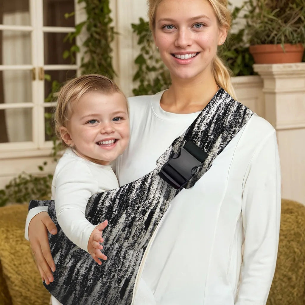 Adjustable Baby Sling Carrier – Portable Cotton Wrap for Infants & Toddlers with Padded Shoulder Strap and Safety Buckles - Home Fads
