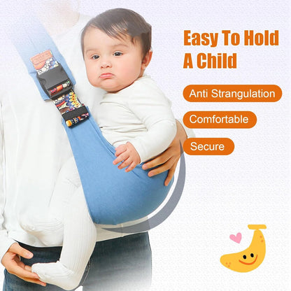 Adjustable Baby Sling Carrier – Portable Cotton Wrap for Infants & Toddlers with Padded Shoulder Strap and Safety Buckles - Home Fads