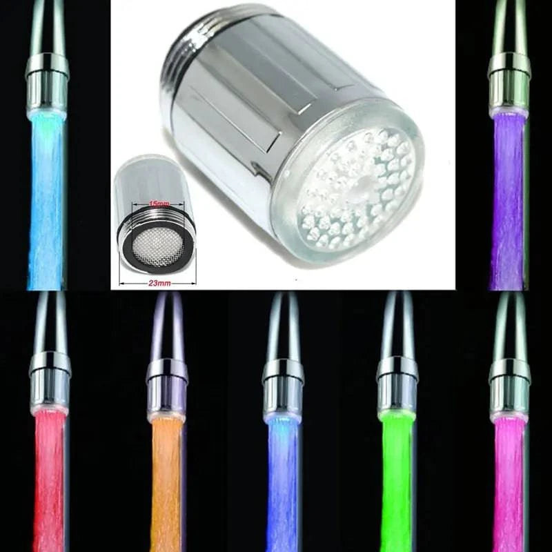 Advanced LED Water Faucet Aerator: 3 Color Lights, Temperature-Sensitive Illumination - Ideal for Kitchen & Bathroom - Home Fads 