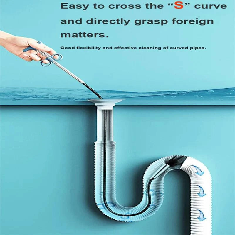 Advanced Sewer Pipe Dredging Snake & Augmenter: Efficient Cleaning & Clog Removal - Available in 5 Sizes for Easy Two-Finger Operation - Home Fads 
