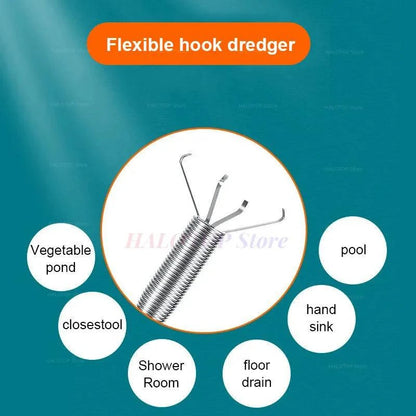 Advanced Sewer Pipe Dredging Snake & Augmenter: Efficient Cleaning & Clog Removal - Available in 5 Sizes for Easy Two-Finger Operation - Home Fads 