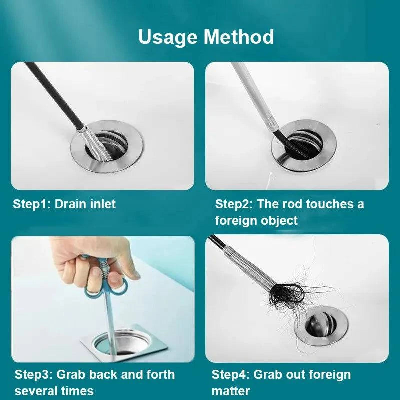 Advanced Sewer Pipe Dredging Snake & Augmenter: Efficient Cleaning & Clog Removal - Available in 5 Sizes for Easy Two-Finger Operation - Home Fads 
