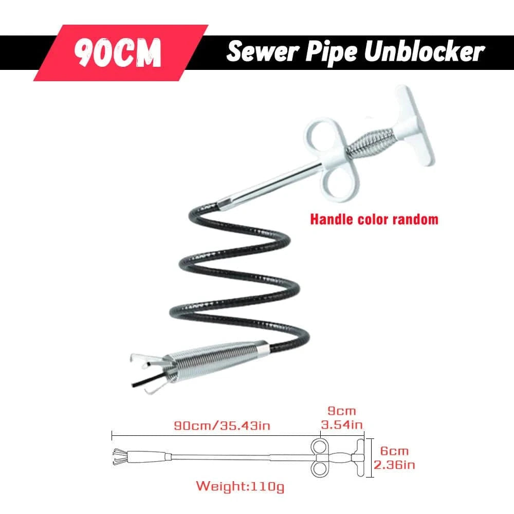 Advanced Sewer Pipe Dredging Snake & Augmenter: Efficient Cleaning & Clog Removal - Available in 5 Sizes for Easy Two-Finger Operation - Home Fads 