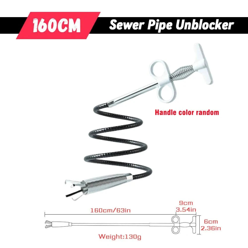 Advanced Sewer Pipe Dredging Snake & Augmenter: Efficient Cleaning & Clog Removal - Available in 5 Sizes for Easy Two-Finger Operation - Home Fads 