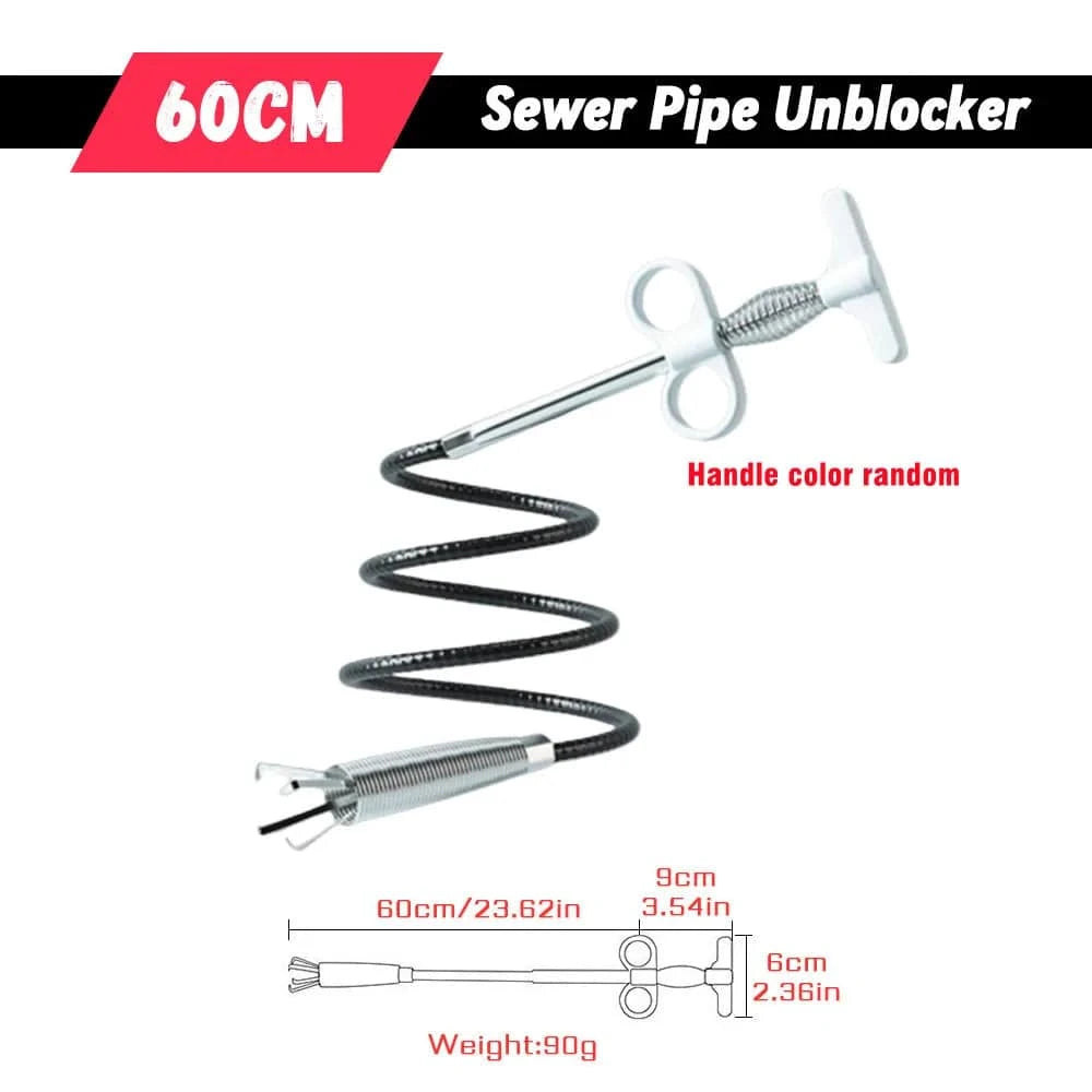 Advanced Sewer Pipe Dredging Snake & Augmenter: Efficient Cleaning & Clog Removal - Available in 5 Sizes for Easy Two-Finger Operation - Home Fads 