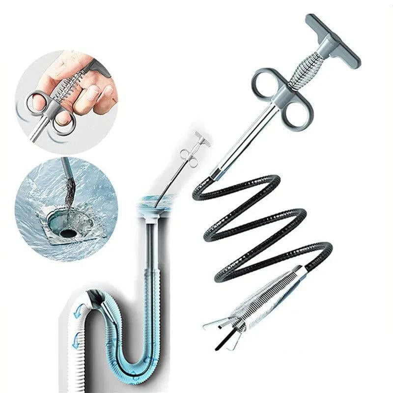 Advanced Sewer Pipe Dredging Snake & Augmenter: Efficient Cleaning & Clog Removal - Available in 5 Sizes for Easy Two-Finger Operation - Home Fads 