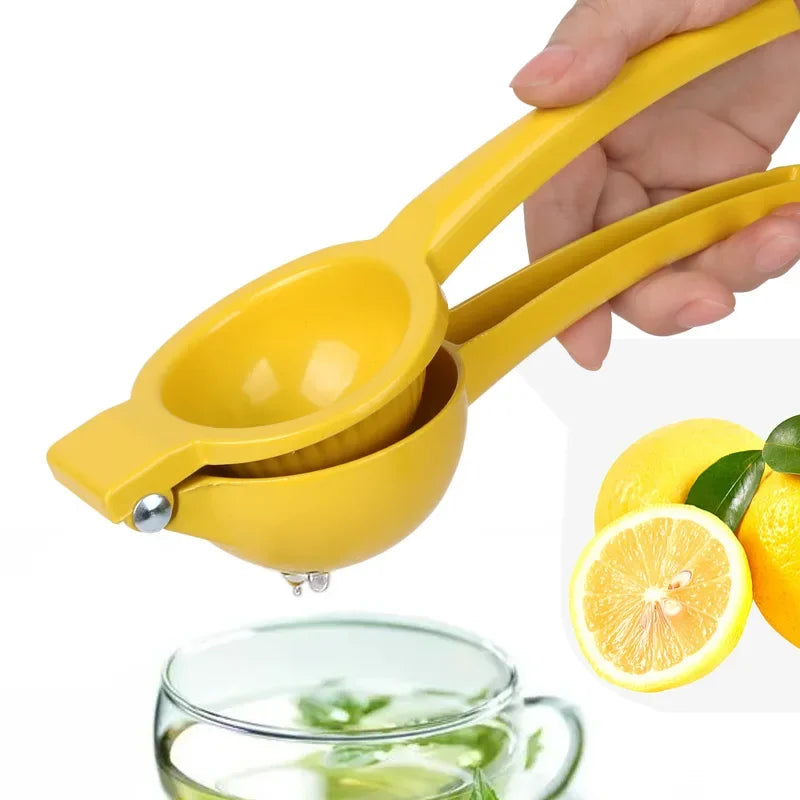 Aluminum Alloy Manual Lemon and Orange Juicer – Portable Hand-Press Squeezer for Fresh Juice, Eco-Friendly Kitchen Tool - Home Fads 