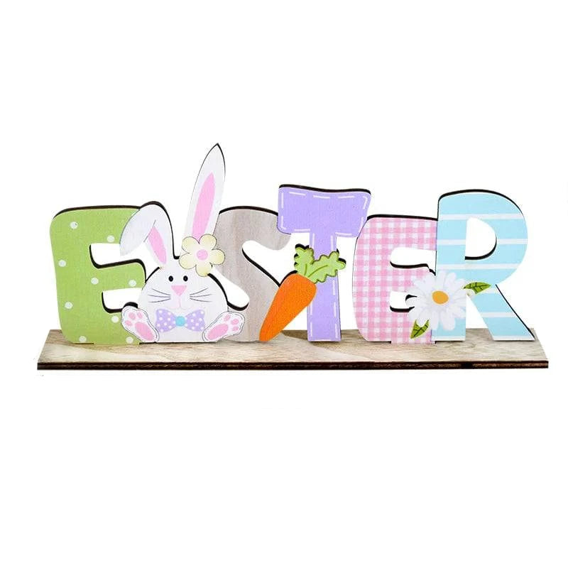 Artisanal Wooden Signs DIY Craft for Desktop Centerpieces – Featuring Decorative Rabbit, Flower, and Gnome Ornaments - Home Fads 