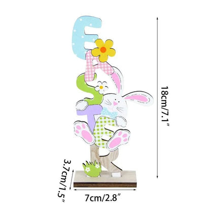 Artisanal Wooden Signs DIY Craft for Desktop Centerpieces – Featuring Decorative Rabbit, Flower, and Gnome Ornaments - Home Fads 