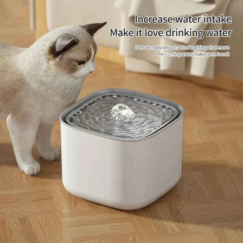 Automatic 3L Cat Water Fountain with Recirculating Filter and Large Capacity - USB Electric Mute Design - Home Fads 