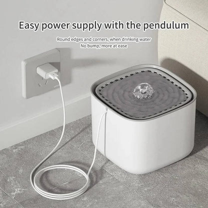 Automatic 3L Cat Water Fountain with Recirculating Filter and Large Capacity - USB Electric Mute Design - Home Fads 