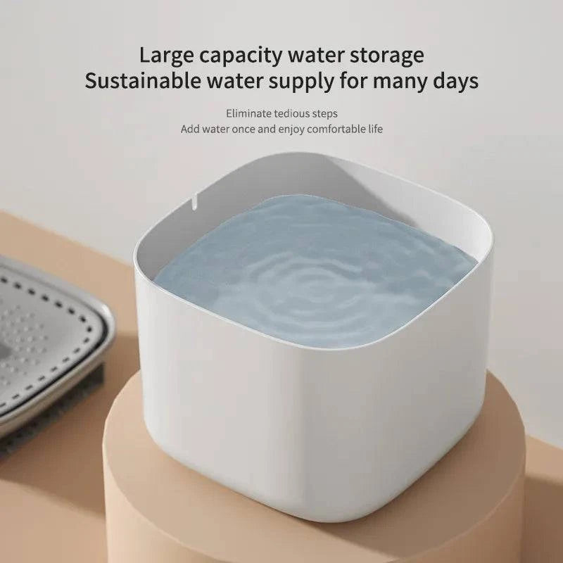 Automatic 3L Cat Water Fountain with Recirculating Filter and Large Capacity - USB Electric Mute Design - Home Fads 