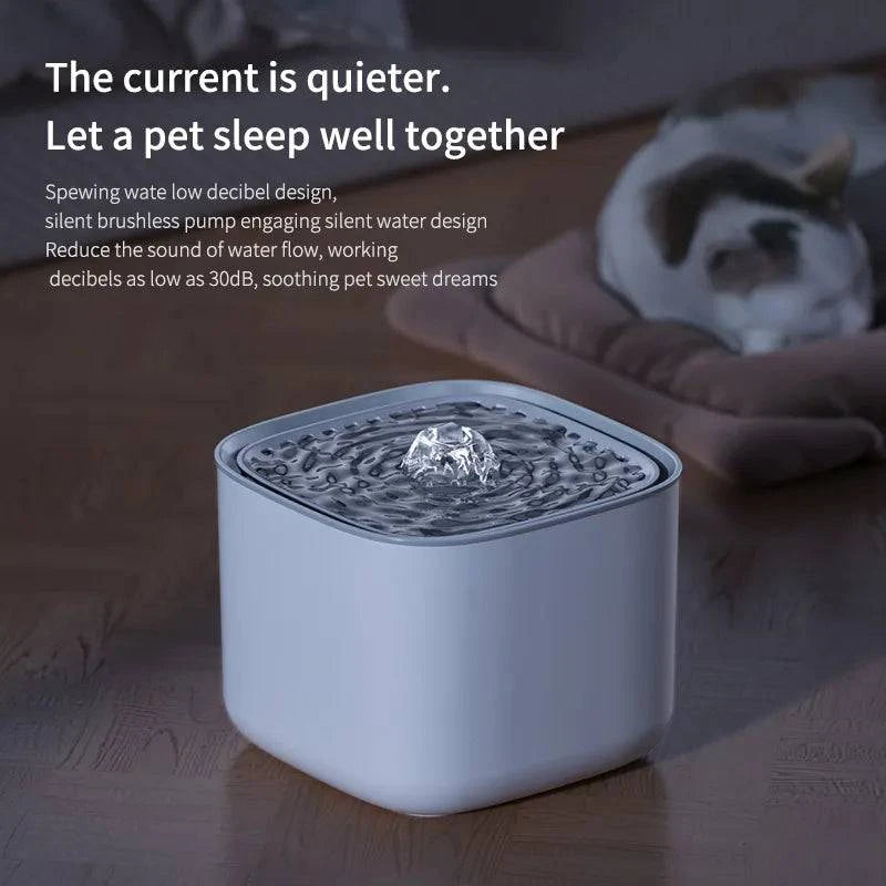 Automatic 3L Cat Water Fountain with Recirculating Filter and Large Capacity - USB Electric Mute Design - Home Fads 