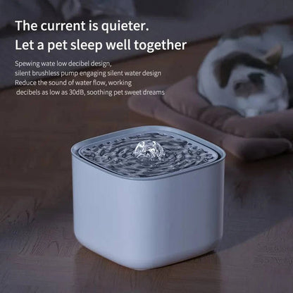 Automatic 3L Cat Water Fountain with Recirculating Filter and Large Capacity - USB Electric Mute Design - Home Fads 