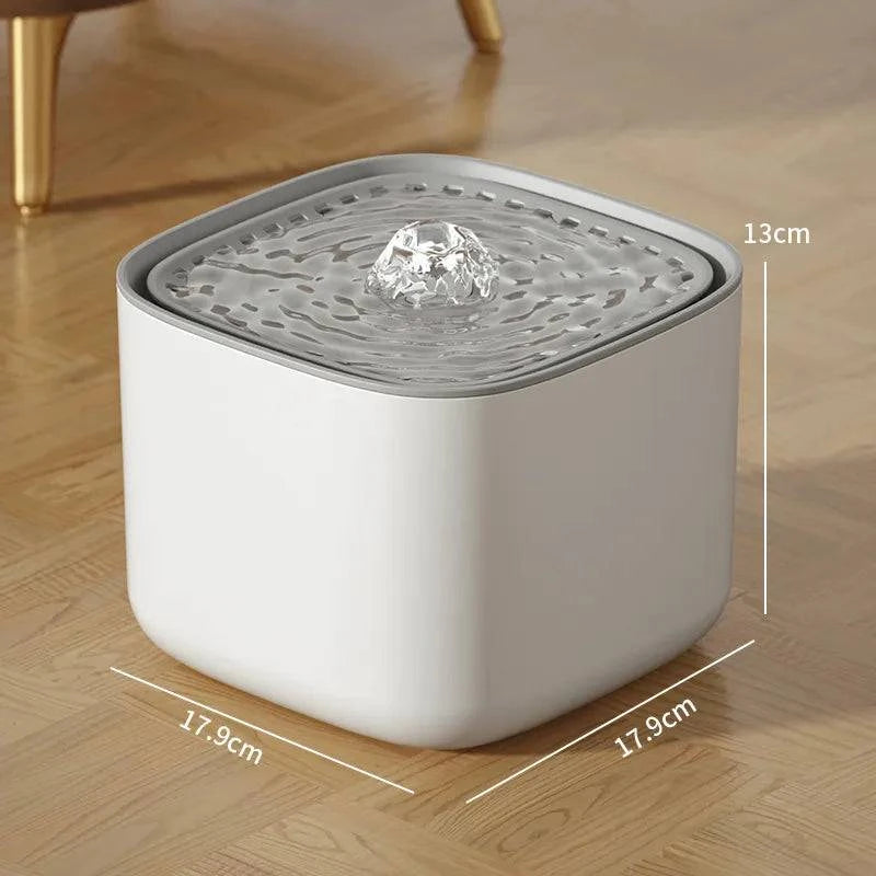 Automatic 3L Cat Water Fountain with Recirculating Filter and Large Capacity - USB Electric Mute Design - Home Fads 