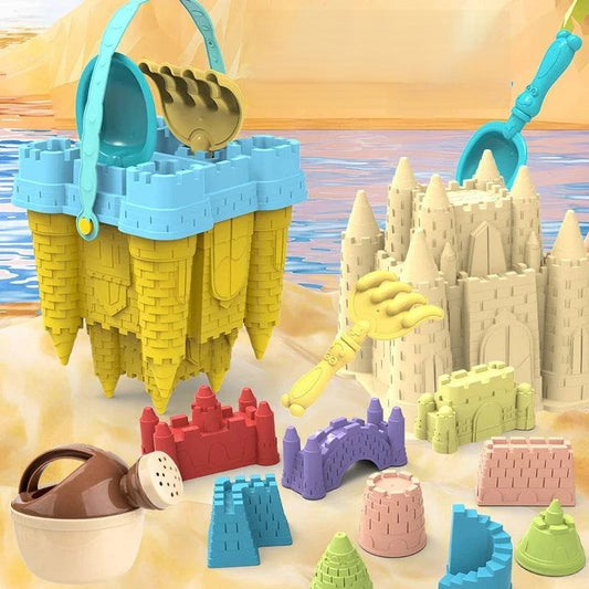 Beach Castle Bucket Sand Play Set - Outdoor Kids Summer Toys - Home Fads 