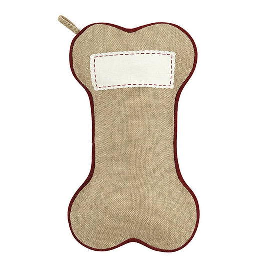 Bone-Shaped Pet Christmas Stocking – Holiday Candy Bag for Home Décor and Seasonal Gifts - Home Fads 