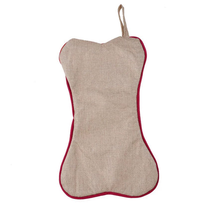 Bone-Shaped Pet Christmas Stocking – Holiday Candy Bag for Home Décor and Seasonal Gifts - Home Fads 