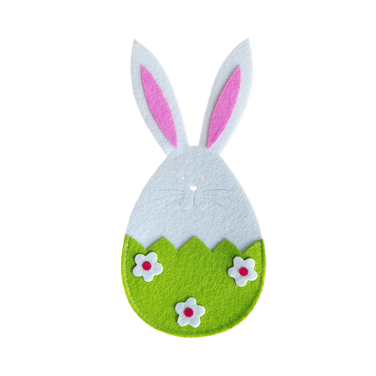 Carrot or Bunny Tableware Holders – Set of 4 Creative Cutlery Bags for Spring and Holiday Parties - Home Fads 
