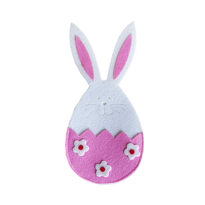 Carrot or Bunny Tableware Holders – Set of 4 Creative Cutlery Bags for Spring and Holiday Parties - Home Fads 