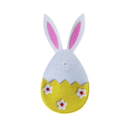 Carrot or Bunny Tableware Holders – Set of 4 Creative Cutlery Bags for Spring and Holiday Parties - Home Fads 