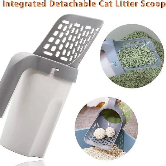 Cat Litter Scoop with Refill Bags - Efficient Pet Waste Management Tool for Clean and Hygienic Litter Boxes - Home Fads 