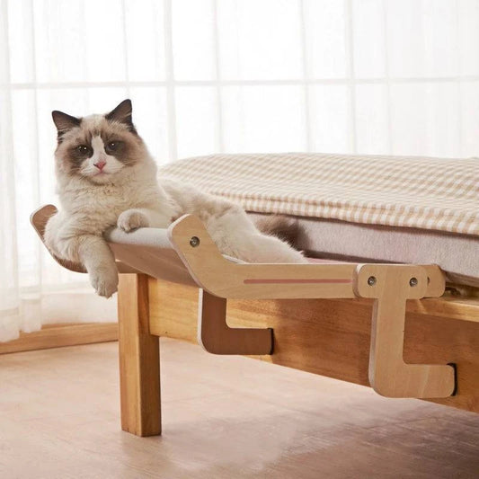 Cat bed, bedside, cat hammock, hanging cat nest, hanging nest, window sill, hammock, cat frame, window, balcony, pet supplies - Home Fads 