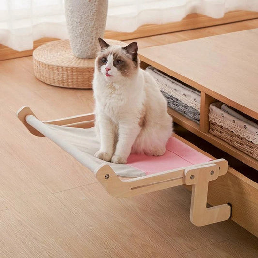 Cat bed, bedside, cat hammock, hanging cat nest, hanging nest, window sill, hammock, cat frame, window, balcony, pet supplies - Home Fads 