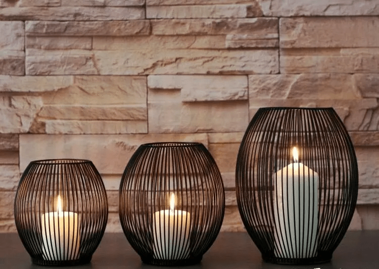 Chic Black Metal Lantern: Stylish Candle Holder for Modern Home Decor - Home Fads 