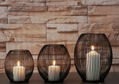 Chic Black Metal Lantern: Stylish Candle Holder for Modern Home Decor - Home Fads 