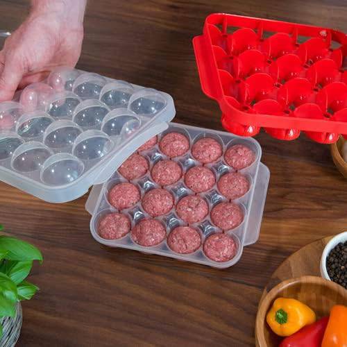 Convenient Kitchen Plastic Meatball Maker Mold - Versatile Tool for Fish, Melon Ball, and More - Home Fads 