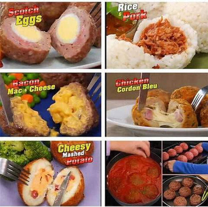 Convenient Kitchen Plastic Meatball Maker Mold - Versatile Tool for Fish, Melon Ball, and More - Home Fads 