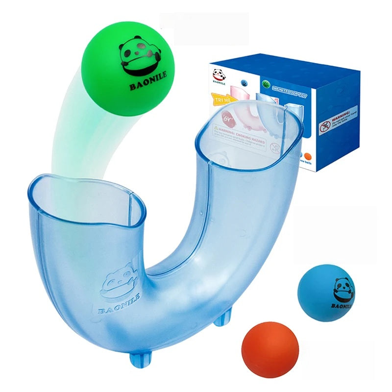 Jeu de jonglerie CurveTube – Jeu de motricité à 3 balles pour jouer en intérieur et en extérieur