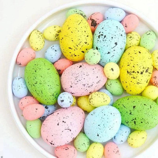 Decorative Foam Egg Ornaments – Set of 20/50 Pieces for Stylish DIY Decor and Craft Projects - Home Fads 