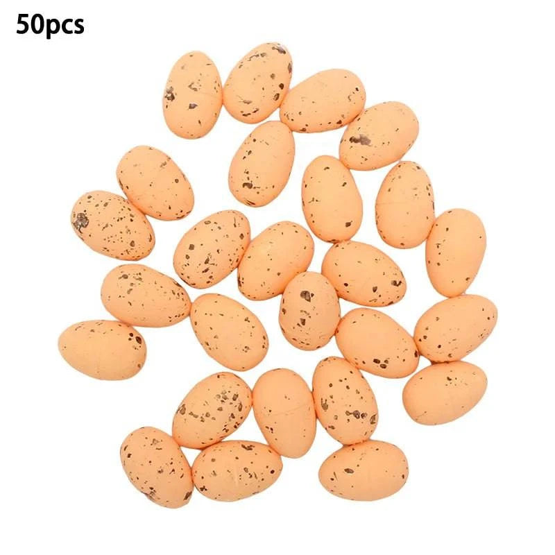 Decorative Foam Egg Ornaments – Set of 20/50 Pieces for Stylish DIY Decor and Craft Projects - Home Fads 