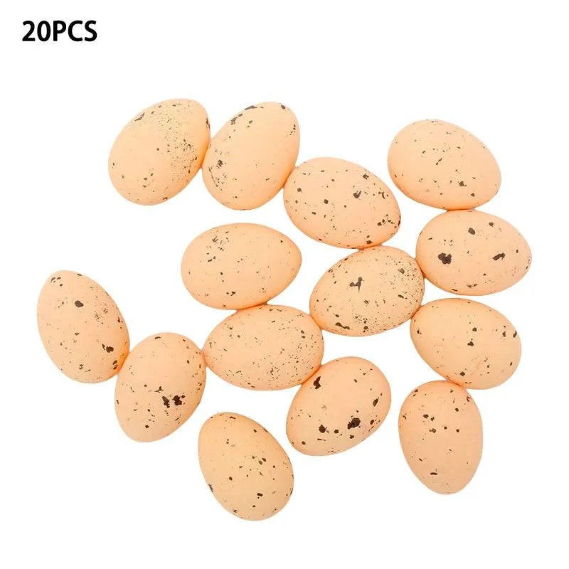 Decorative Foam Egg Ornaments – Set of 20/50 Pieces for Stylish DIY Decor and Craft Projects - Home Fads 