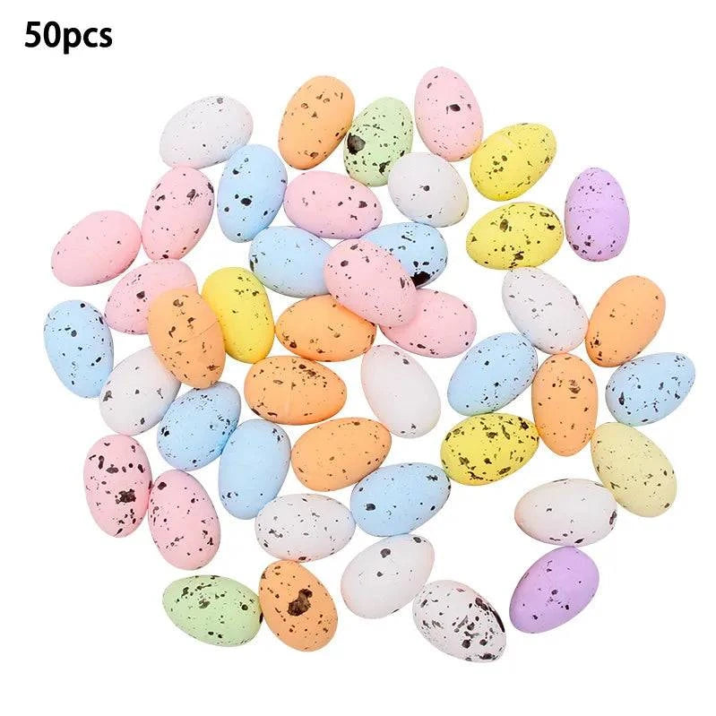Decorative Foam Egg Ornaments – Set of 20/50 Pieces for Stylish DIY Decor and Craft Projects - Home Fads 