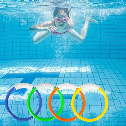 Diving Rings Set for Pool - Water Toys for Kids to Enhance Swimming Skills - Home Fads 