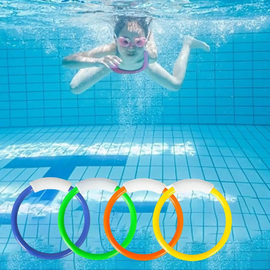Diving Rings Set for Pool - Water Toys for Kids to Enhance Swimming Skills - Home Fads 