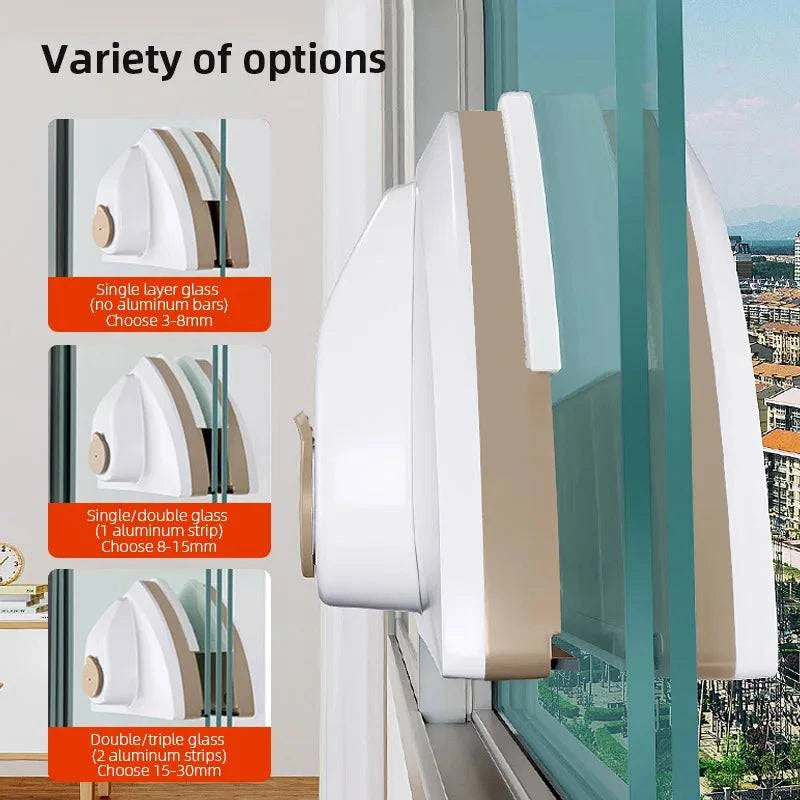Dual-Sided Magnetic Glass Window Cleaner: Automatic Drainage Wiper (Four Styles) - Home Fads 