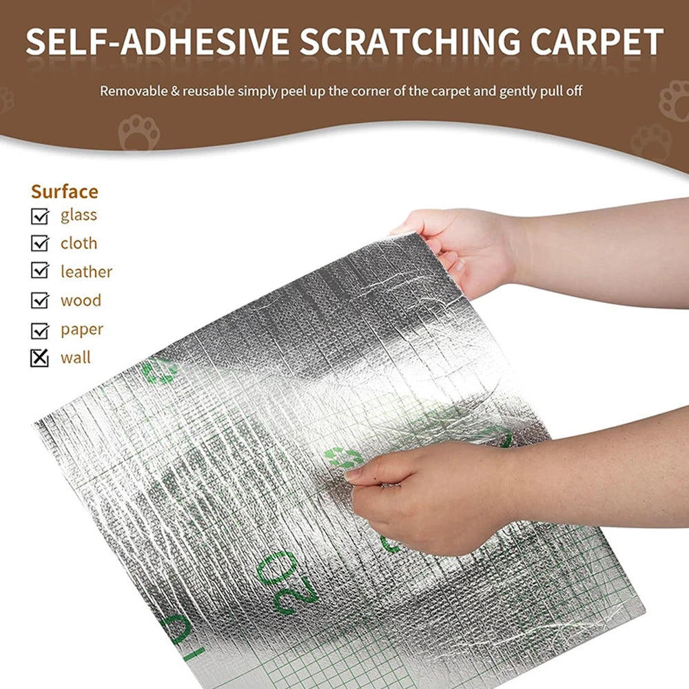 Durable Anti-Scratch Sofa Protection Board | Trimmable Self-Adhesive Cat Scratch Mat Carpet for Cats | Satisfies Feline - Home Fads 