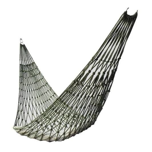 Durable Nylon Rope Hammock for Outdoor and Travel - Portable Sleeping Net Bed for Camping, Garden, Beach, and Yard - Home Fads 