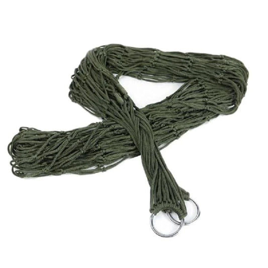 Durable Nylon Rope Hammock for Outdoor and Travel - Portable Sleeping Net Bed for Camping, Garden, Beach, and Yard - Home Fads 