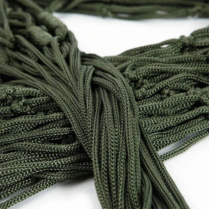Durable Nylon Rope Hammock for Outdoor and Travel - Portable Sleeping Net Bed for Camping, Garden, Beach, and Yard - Home Fads 