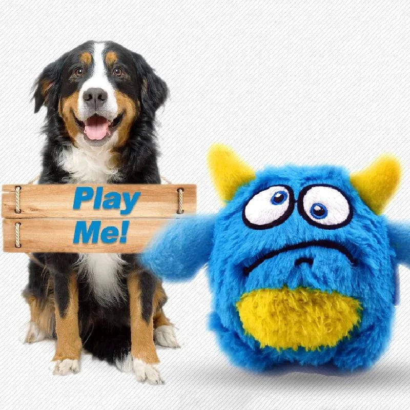 Durable Squeaker Dog Toy Balls with Spiky Ball Inside and Plush Surface for Interactive Play and Training - Home Fads 