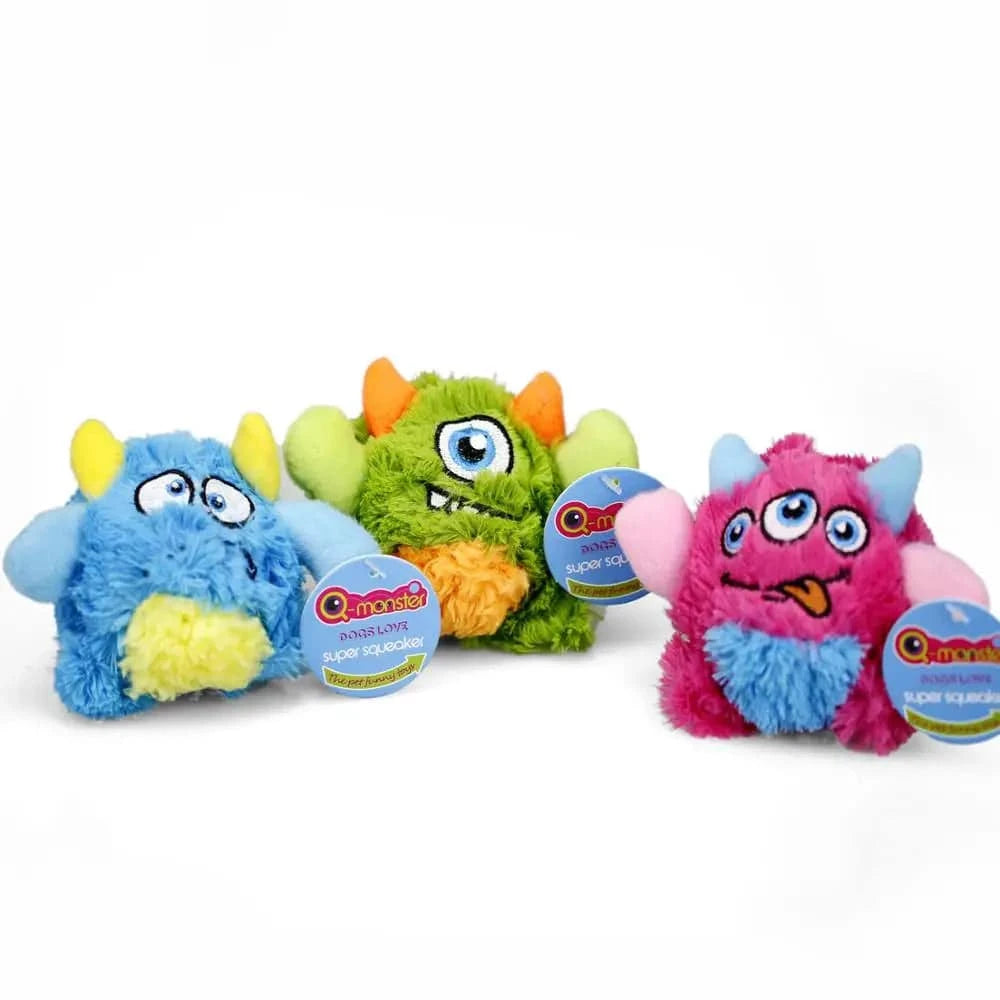 Durable Squeaker Dog Toy Balls with Spiky Ball Inside and Plush Surface for Interactive Play and Training - Home Fads 