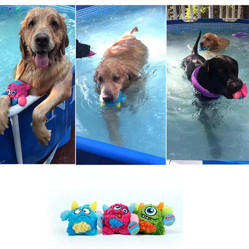 Durable Squeaker Dog Toy Balls with Spiky Ball Inside and Plush Surface for Interactive Play and Training - Home Fads 
